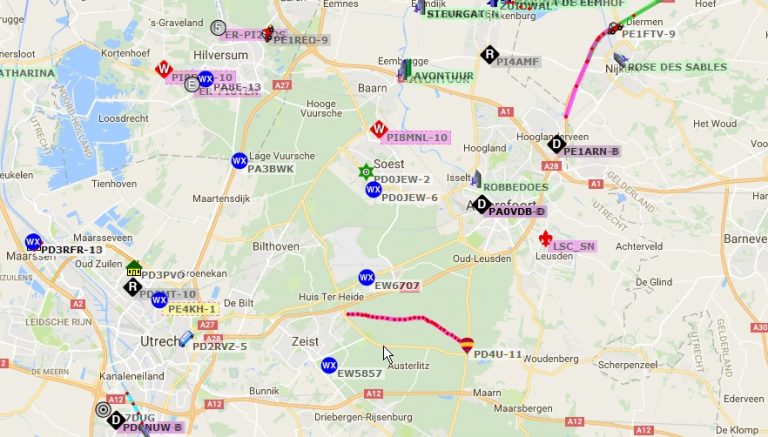 APRS - VHF en hoger