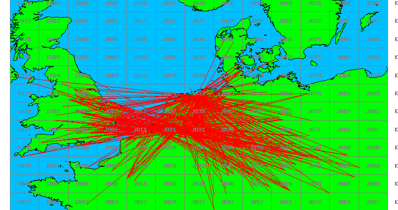 Alle verbindingen vanuit mederland op 432MHz in de mei 2018 contest